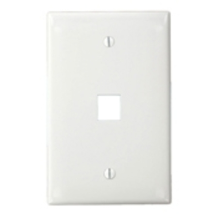 LEVITON Wall Plate 1Port Sg Mid Wh 592161